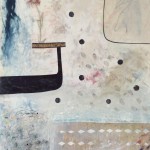 Encaustic, oil, collage